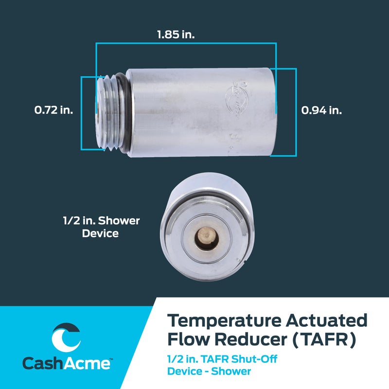 Cash Acme Temperature Actuated Flow Reducer for Shower (TAFR), Chrome Plated, Brass Plumbing Fitting, 24718 - Image 5